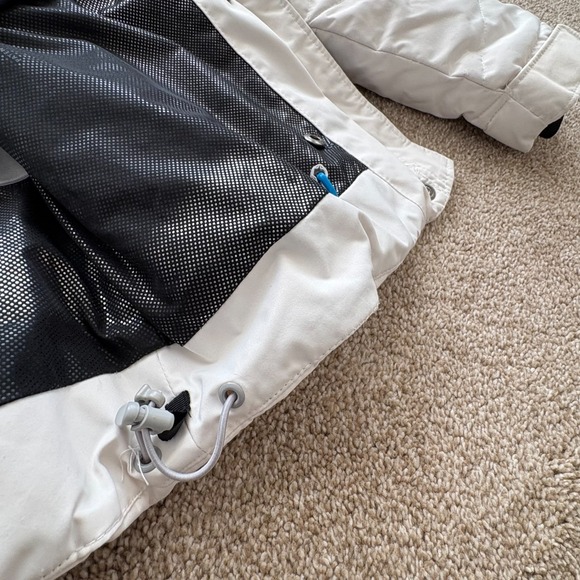 Columbia Omni-Heat Women Small Winter Jacket White Faux Fur Hood Omni Shield - Picture 12 of 16